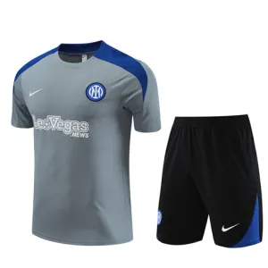 Camiseta de entrenamiento + pantalones cortos para niños del Inter Milan 2024/25 - gris