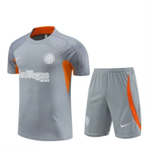 Camiseta de entrenamiento n°2 + pantalones cortos para niños del Inter Milan 2024/25 - gris