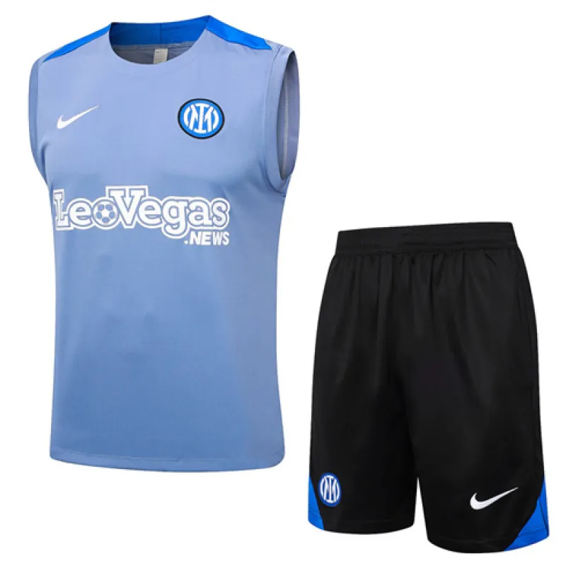 Pantalones cortos y chaleco del conjunto de entrenamiento del Inter Milan 2024/25 - gris