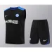 Pantalones cortos y chaleco del conjunto de entrenamiento del Inter Milan 2024/25 - negro