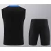 Pantalones cortos y chaleco del conjunto de entrenamiento del Inter Milan 2024/25 - negro
