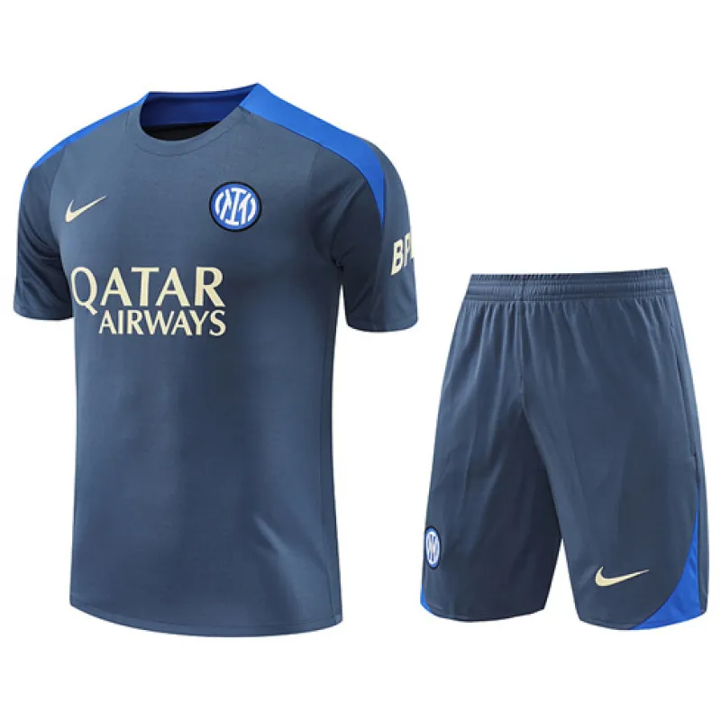 Chemise d'entraînement + short de l'Inter Milan 2024/25 - en gros - gris