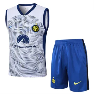 Jeans et gilet de l'ensemble d'entraînement A de l'Inter Milan 2024/25 - Blanc