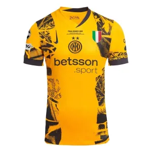 Camisa Tercera de la Final de la Liga de Campeones 2025 de Inter de Milán - Amarillo