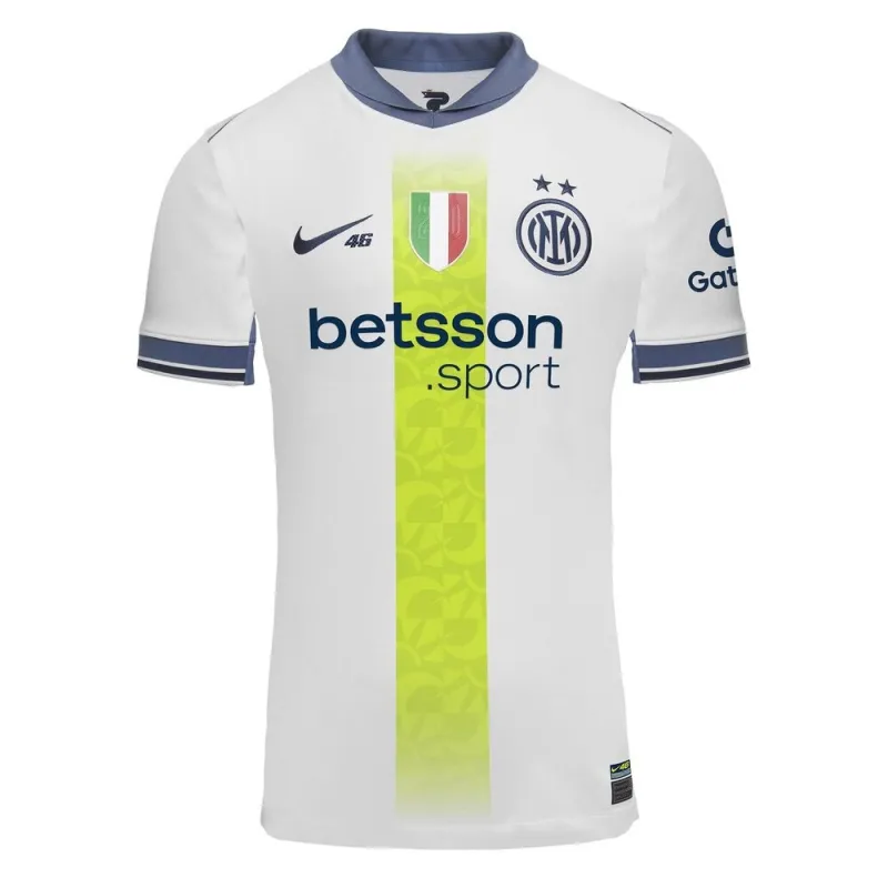 Camisa Visitante Especial VR46 Edición Jugador Inter de Milán 2024/25 - Blanca
