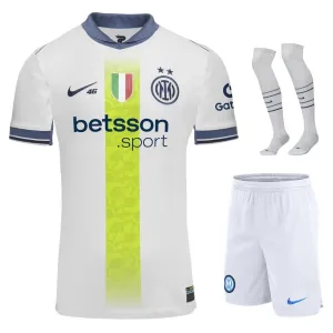 Jeux de maillots enfants Inter Milan 2024/25 Extérieur Spécial VR46 - Blanc