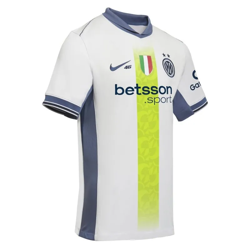 Jeux de maillots enfants Inter Milan 2024/25 Extérieur Spécial VR46 - Blanc
