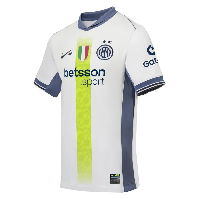 Jeux de maillots enfants Inter Milan 2024/25 Extérieur Spécial VR46 - Blanc