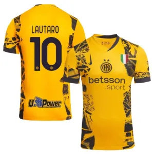 Lautaro, Maillot Inter Milan 2024/25 Troisième - Jaune