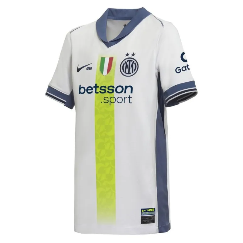 Valentino Rossi, Inter Mailand 2024/25 Auswärtsspezial VR46 Kinder-Trikot - Weiß