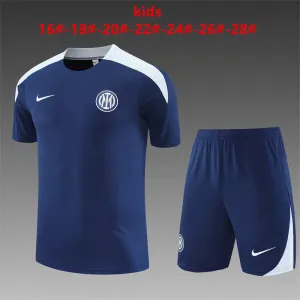 Inter Milan 2025/26 Kinder Trainingsanzug blau