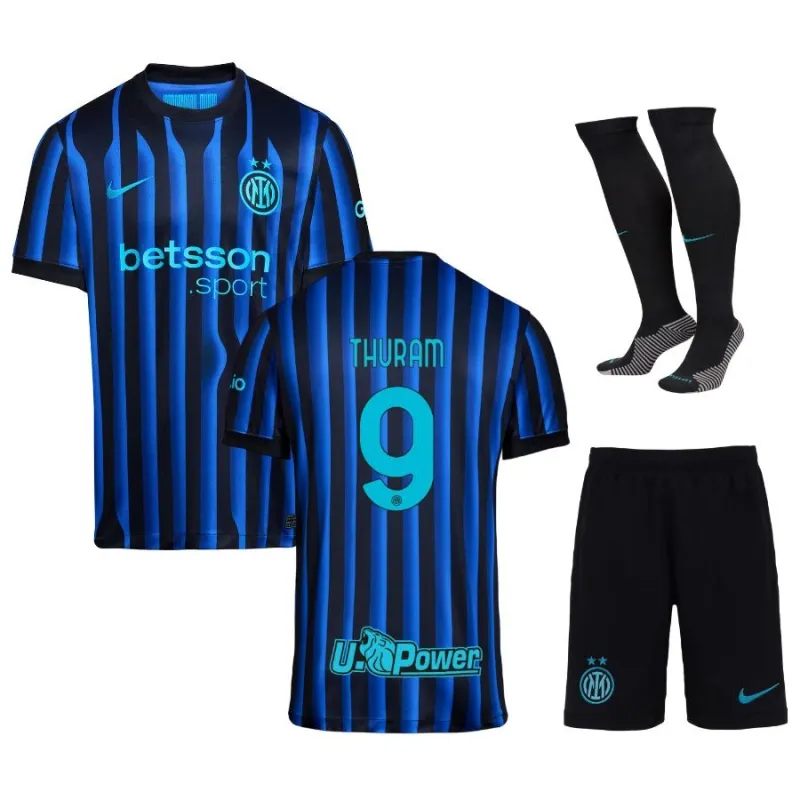 Inter de Milán THURAM Niños 2025/26 Kit local - Azul