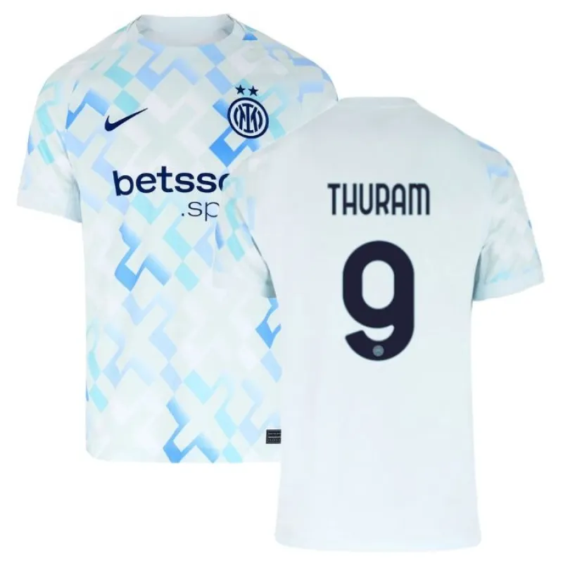 Camiseta fuera de casa de THURAM del Inter Milan 2025/26 - Blanco