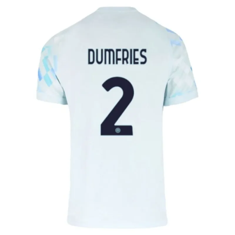 Set di maglia bambini di Dumfries dell'Inter Milan 2025/26 in trasferta - Bianco