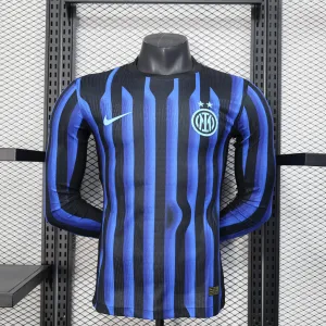 Inter Mailand Langarm-Spieler-Trikot Sonderedition 2025/26 - Schwarz/Blau