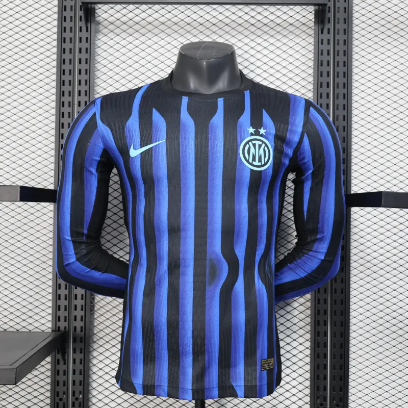 Inter Mailand Langarm-Spieler-Trikot Sonderedition 2025/26 - Schwarz/Blau