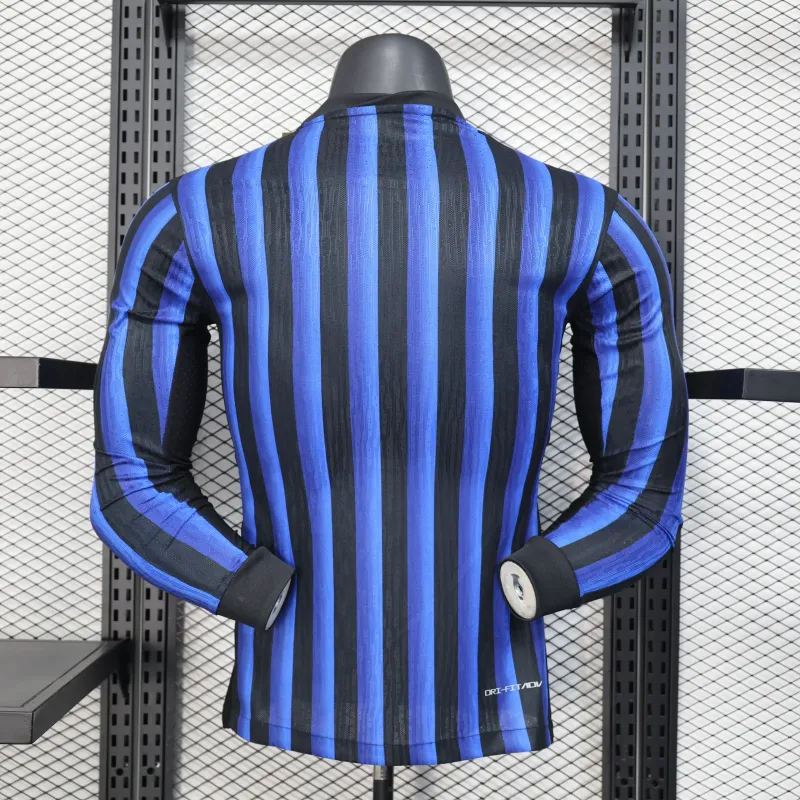 Inter Mailand Langarm-Spieler-Trikot Sonderedition 2025/26 - Schwarz/Blau