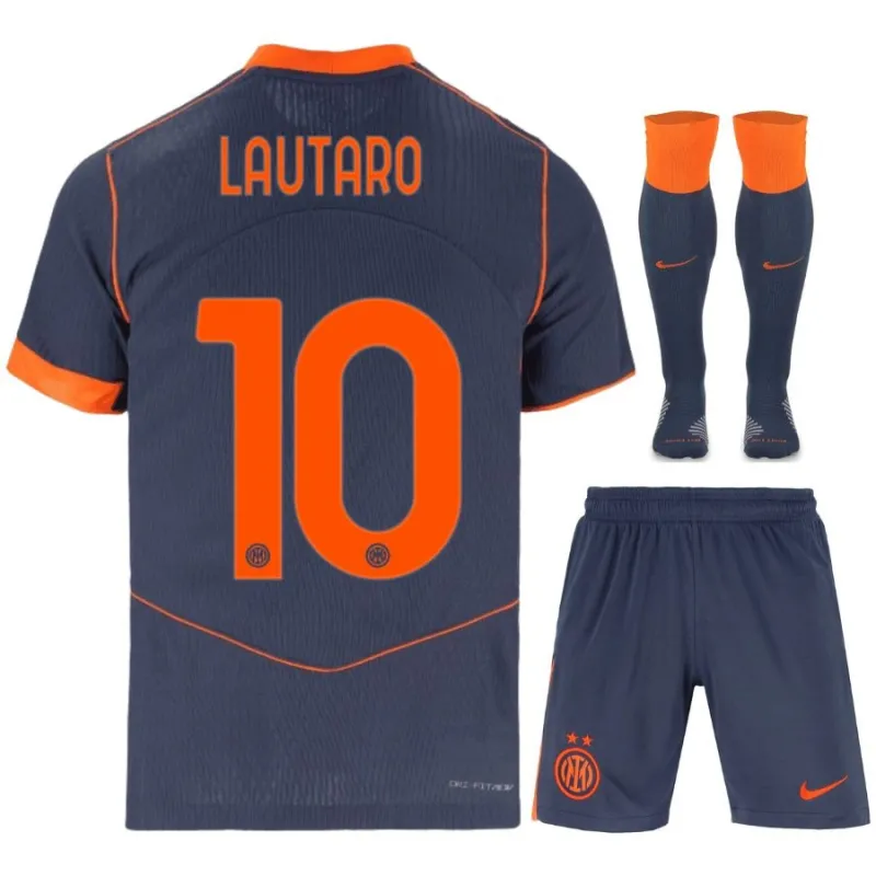 Inter de Milán LAUTARO 2025/26 Camiseta Third Niño con Pantalones cortos - Azul