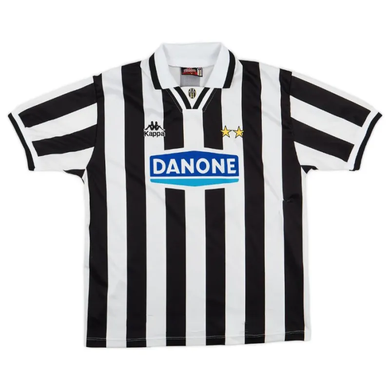 Juventus 1994/95 Camiseta retro local - Blanca/Negra