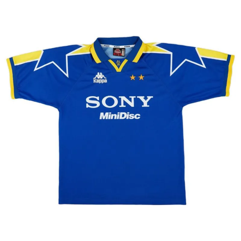 Juventus 1996/97 Camiseta retro visitante - Azul