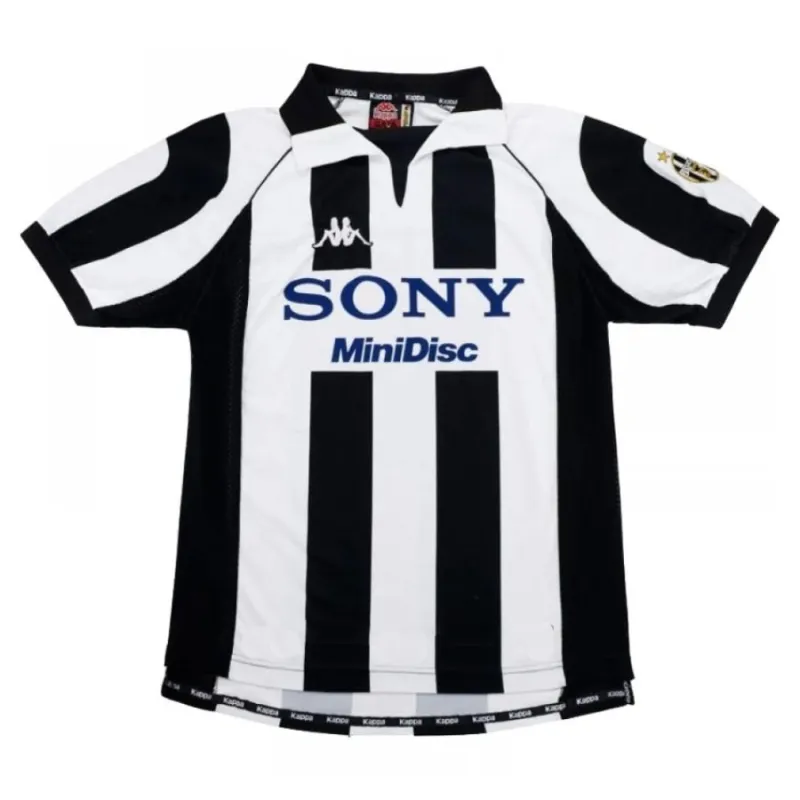 Juventus 1997/98 Camiseta retro local - Blanca/Negra