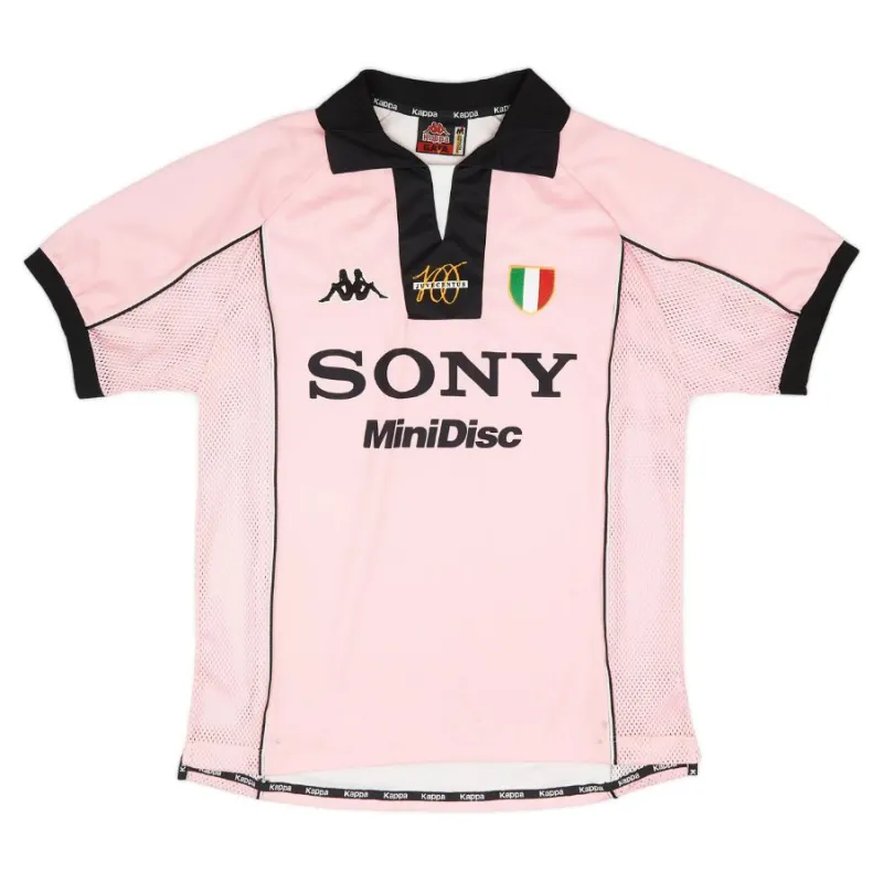Juventus 1997/98 Retro-Auswärtstrikot - Rosa