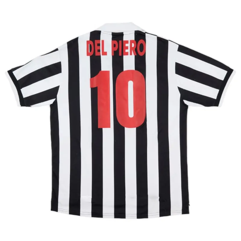 Juventus DEL PIERO 1998/99 Maglia casalinga retrò - Bianca/Nera