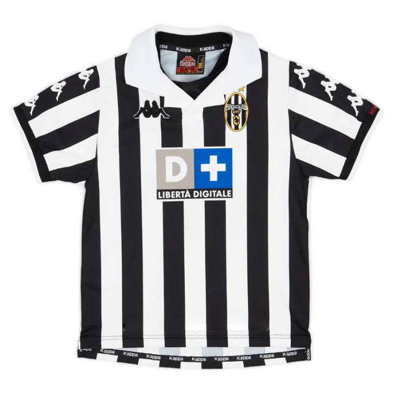Juventus 1999/2000 Camiseta retro local - Blanca/Negra