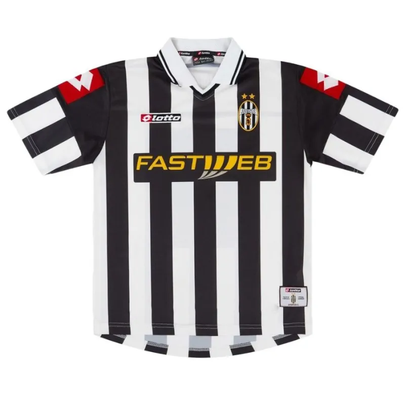 Juventus 2001/02 Camiseta retro local - Blanca/Negra