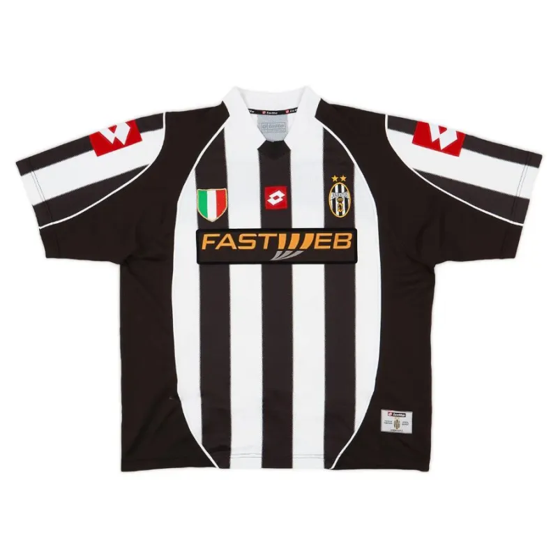 Juventus  2002/03 Camiseta retro local - Blanca/Negra
