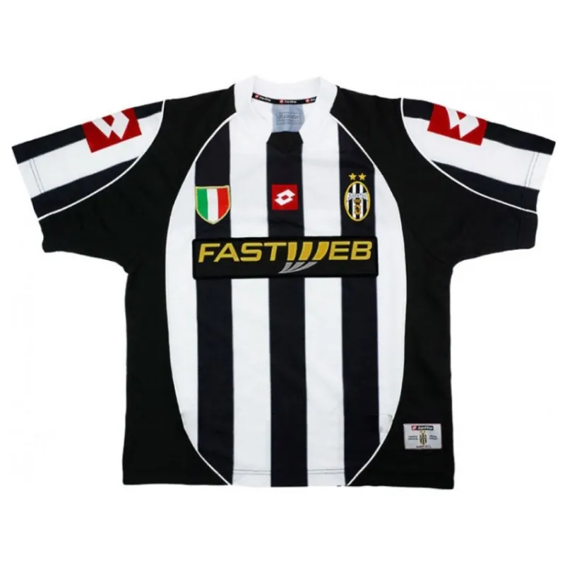 Juventus DEL PIERO 2002/03 Retro Home Jersey - White/Black