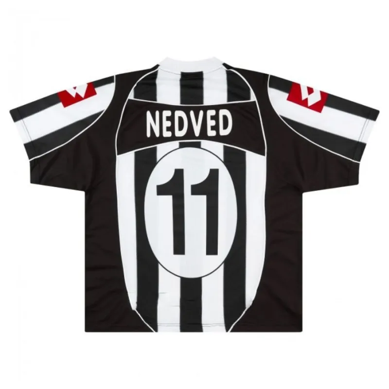 Juventus NEDVED 2002/03 Retro Home Jersey - White/Black
