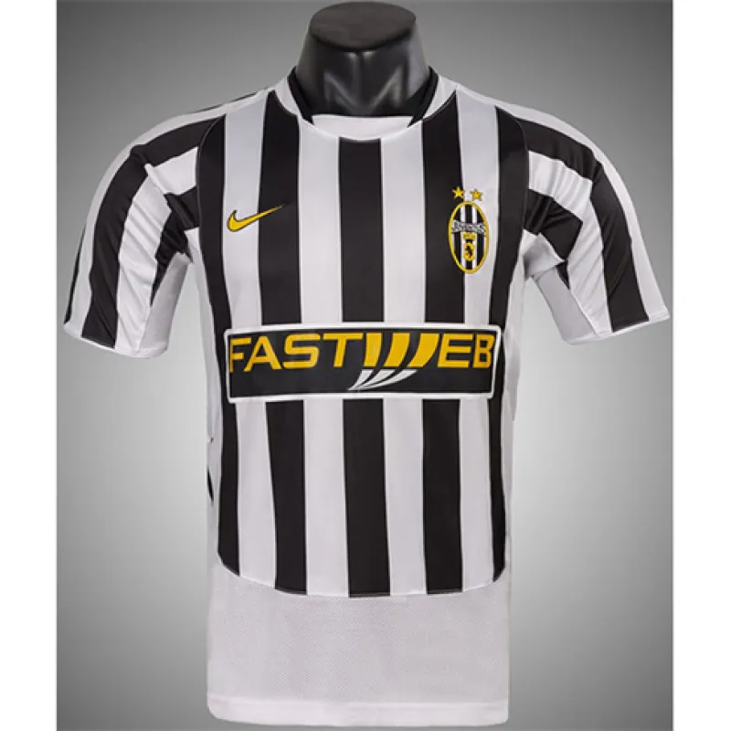 Juventus 2003/04 Heimretro-Trikot - Weiß