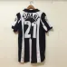 Camiseta retro de casa nº 21 de Juventus 1997/98 de Zidane - Blanca