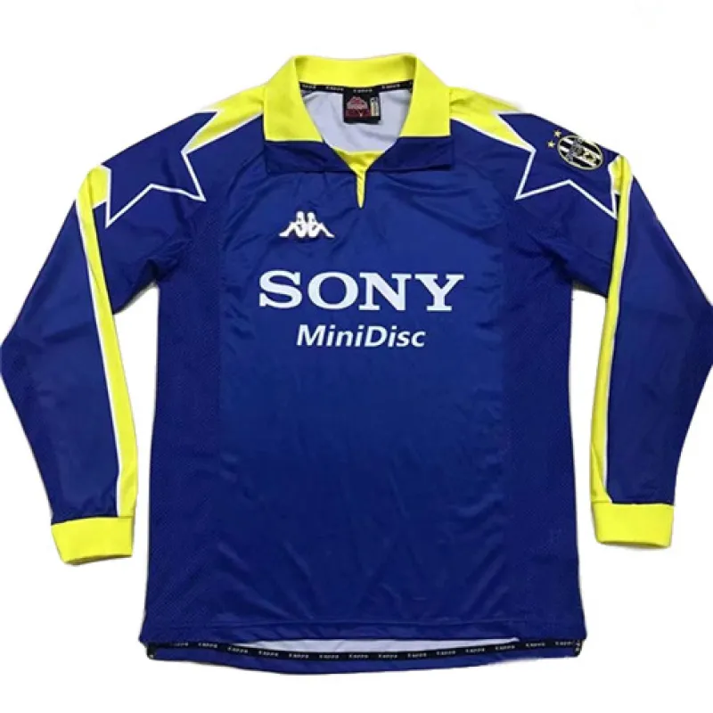 Camiseta retro de mangas largas nº 3 de Juventus 1998 - Azul