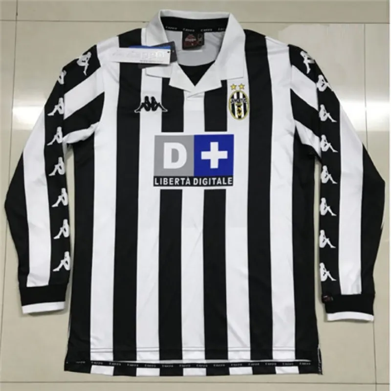 Maglia retro di casa a maniche lunghe della Juventus 1999/00 - Bianca