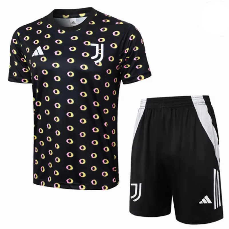 Juventus 2024/25 Trainingsjersey + Shorts - schwarz