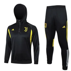 Abito sportivo con cappuccio per bambini della Juventus 2024/25 - nero