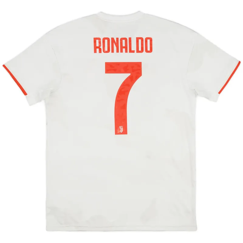 Camiseta retro de visita nº7 de Juventus de Cristiano Ronaldo 2019/20 - Blanca