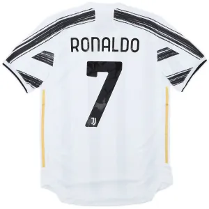 Maillot rétro domicile du joueur n°7 de Juventus de Cristiano Ronaldo 2020/21 - Blanc