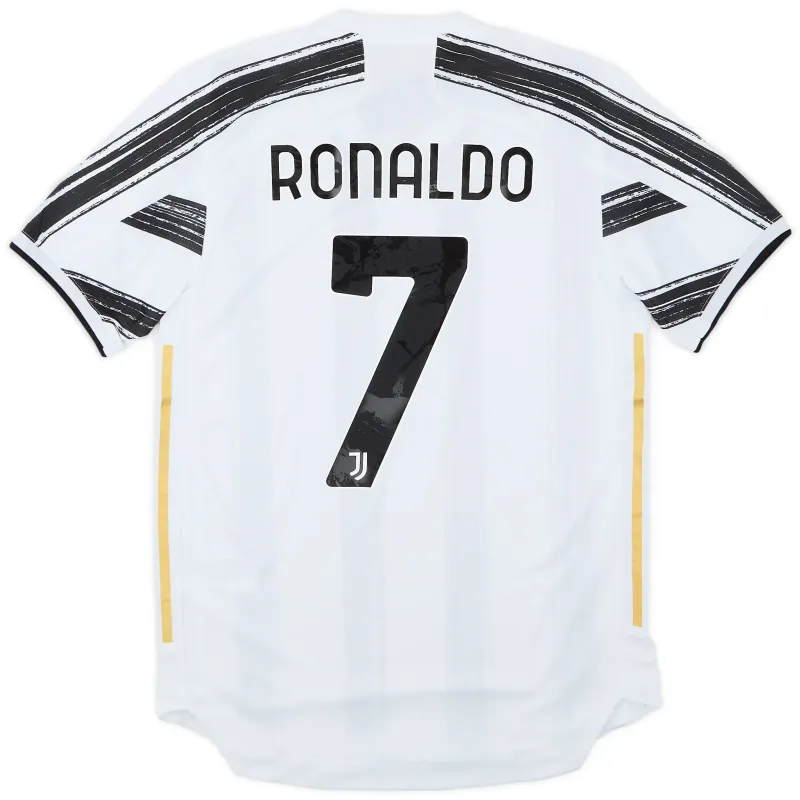 Camiseta retro local del jugador nº7 de Juventus de Cristiano Ronaldo 2020/21 - Blanca