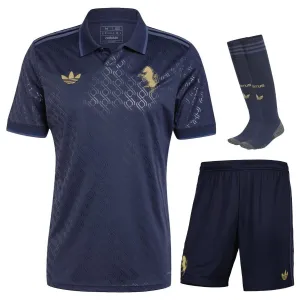 Ensemble de maillots pour enfants du troisième équipement de Juventus 2024/25 - Bleu marine