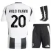 Ensemble de maillots pour enfants domicile de Juventus 2024/25 de Kolo Muani - Blanc
