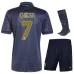 Chiesa's Juventus 2024/25 Third Children's Jersey Set - Navy Blue