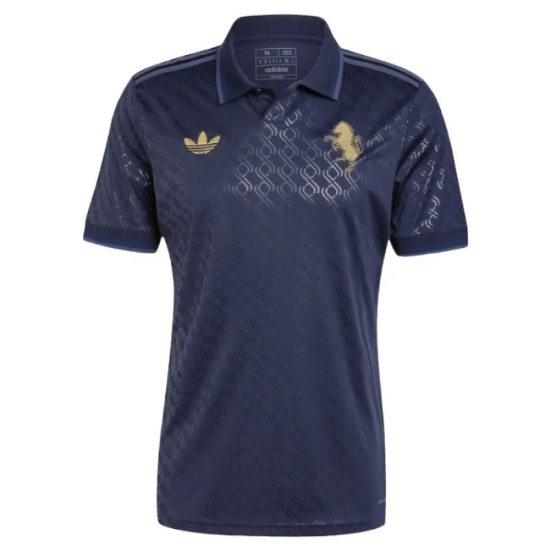 Vlahovic's Juventus 2024/25 Third Children's Jersey Set - Navy Blue