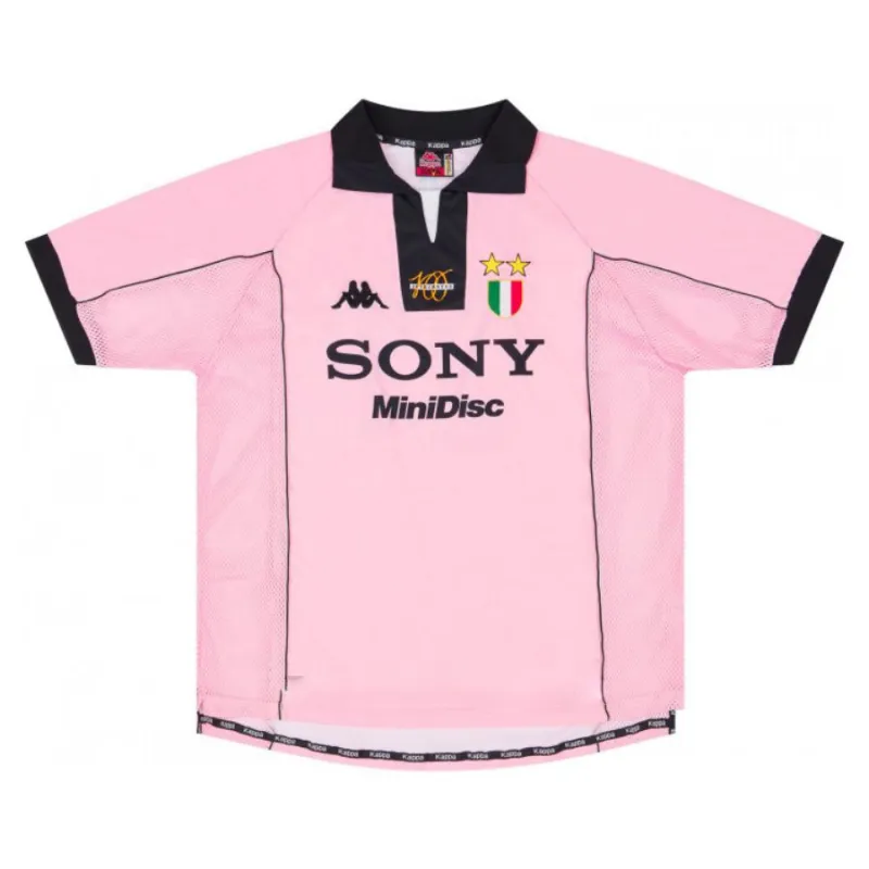 Camiseta retro de visita de Zinedine Zidane Juventus 1997/98 - Rosa