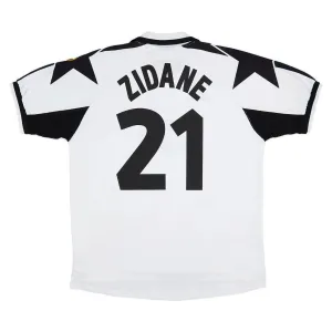 Maillot retro d'échange de Zinedine Zidane Juventus 1998/99 - Blanc