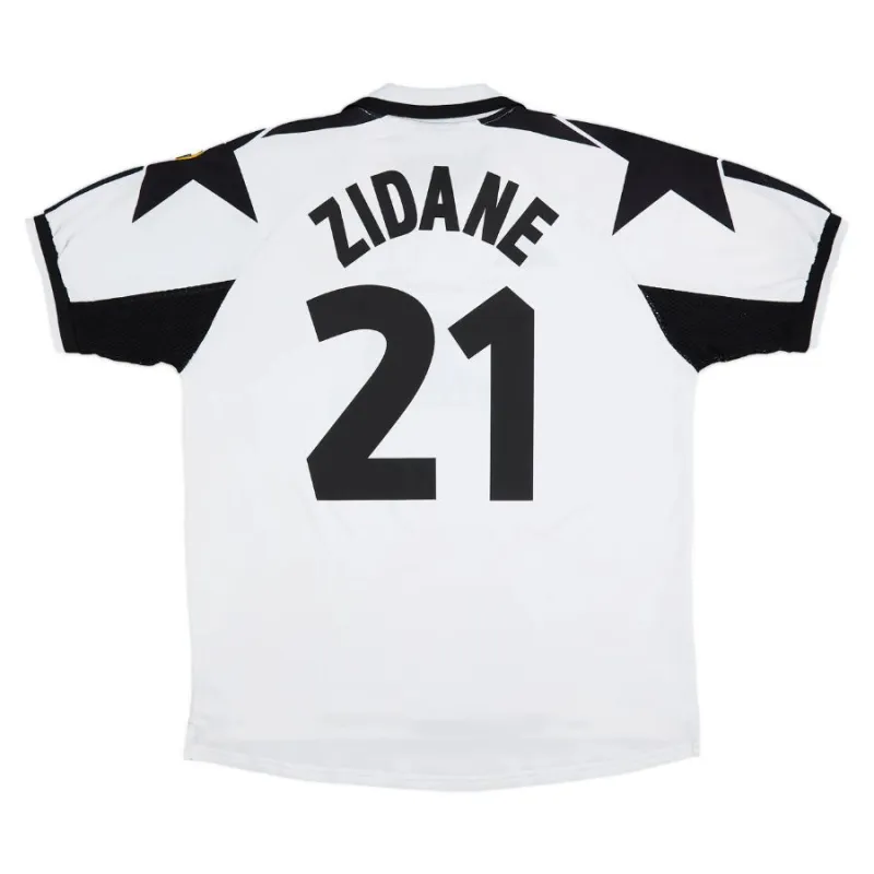 Camiseta retro de visita de Zinedine Zidane Juventus 1998/99 - Blanca