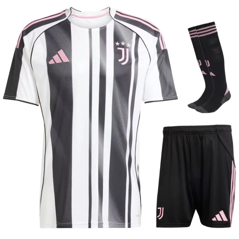 Kit infantil de Juventus 2025/26 local - Blanco