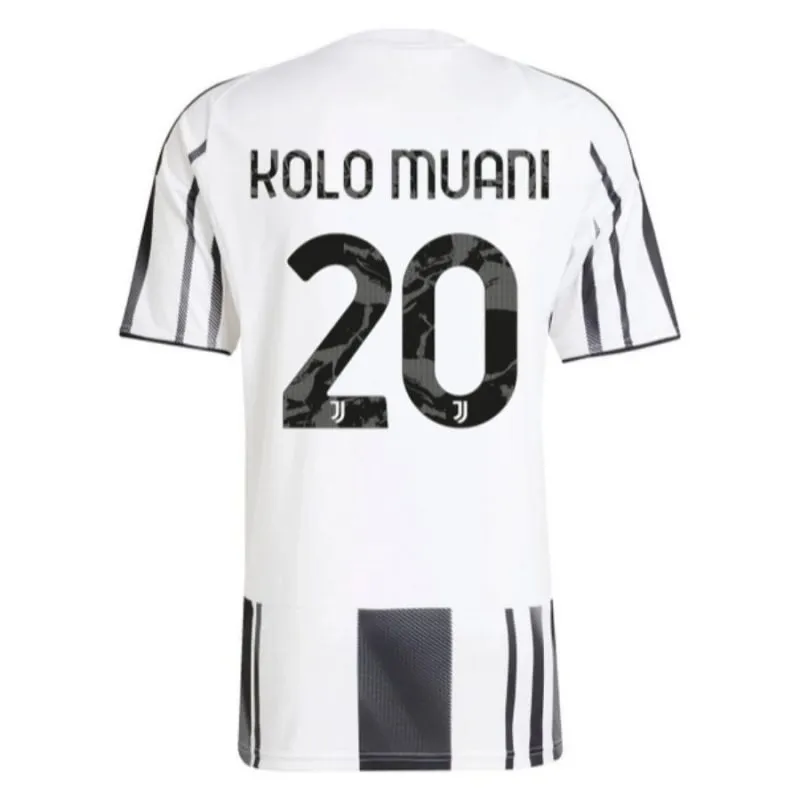 Juventus KOLO MUANI 2025/26 conjunto camiseta local niño blanco